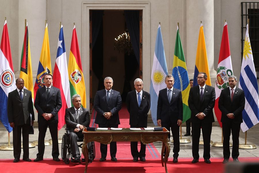 Presidentes de América del sur firman acuerdo del Prosur