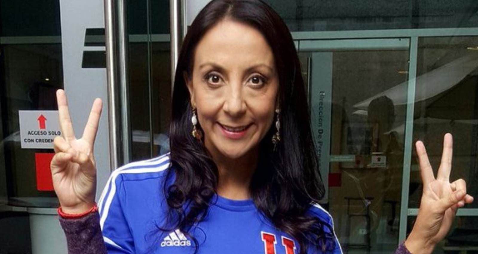 Cecilia Pérez con la camiseta de la U, el club del que integrará el directorio.