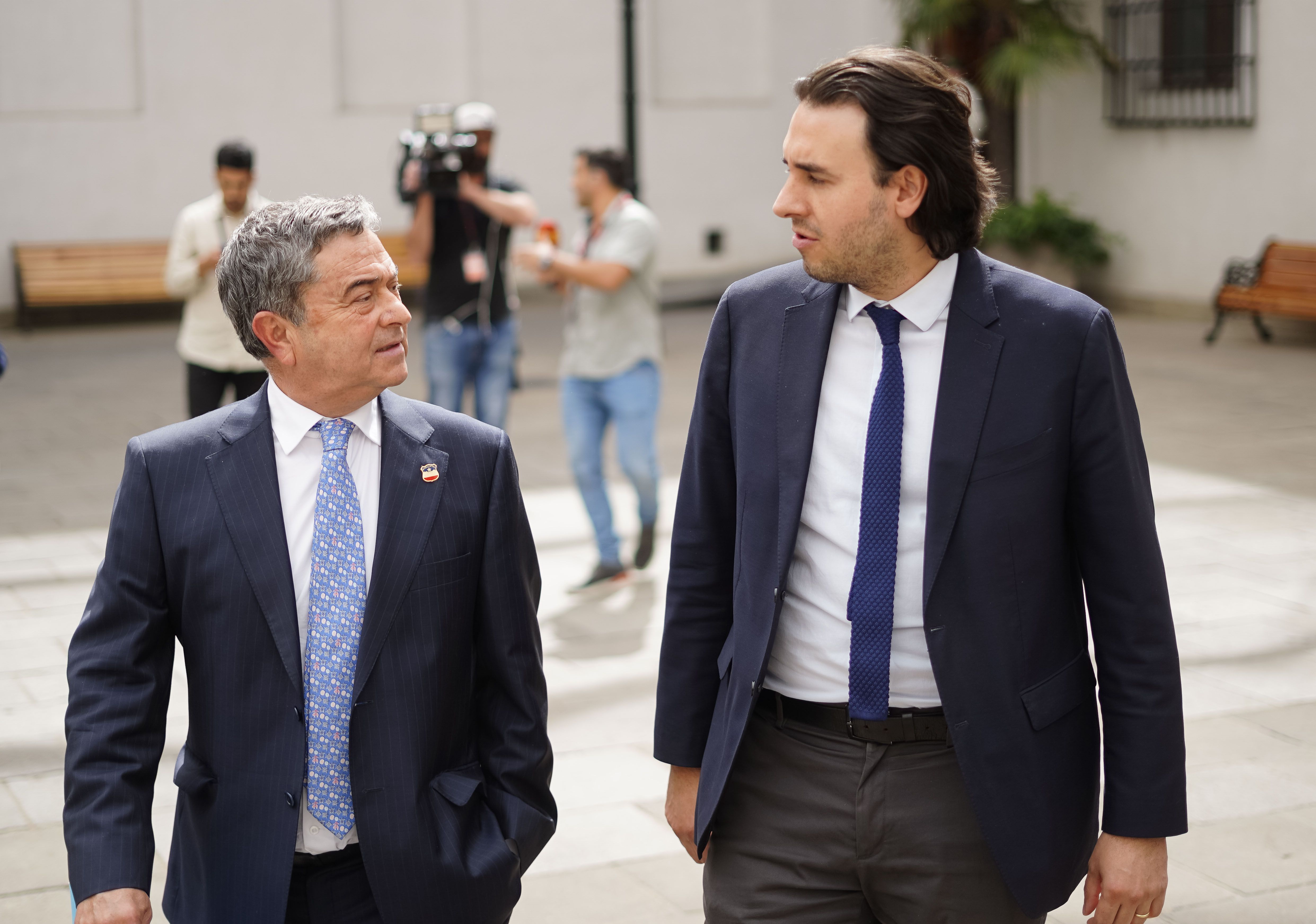 PRESIDENTE DEL SENADO JUAN ANTONIO COLOMA JUNTO AL PRESIDENTE DE LA CAMARA DE DIPUTADOS, VLADO MIROSEVIC