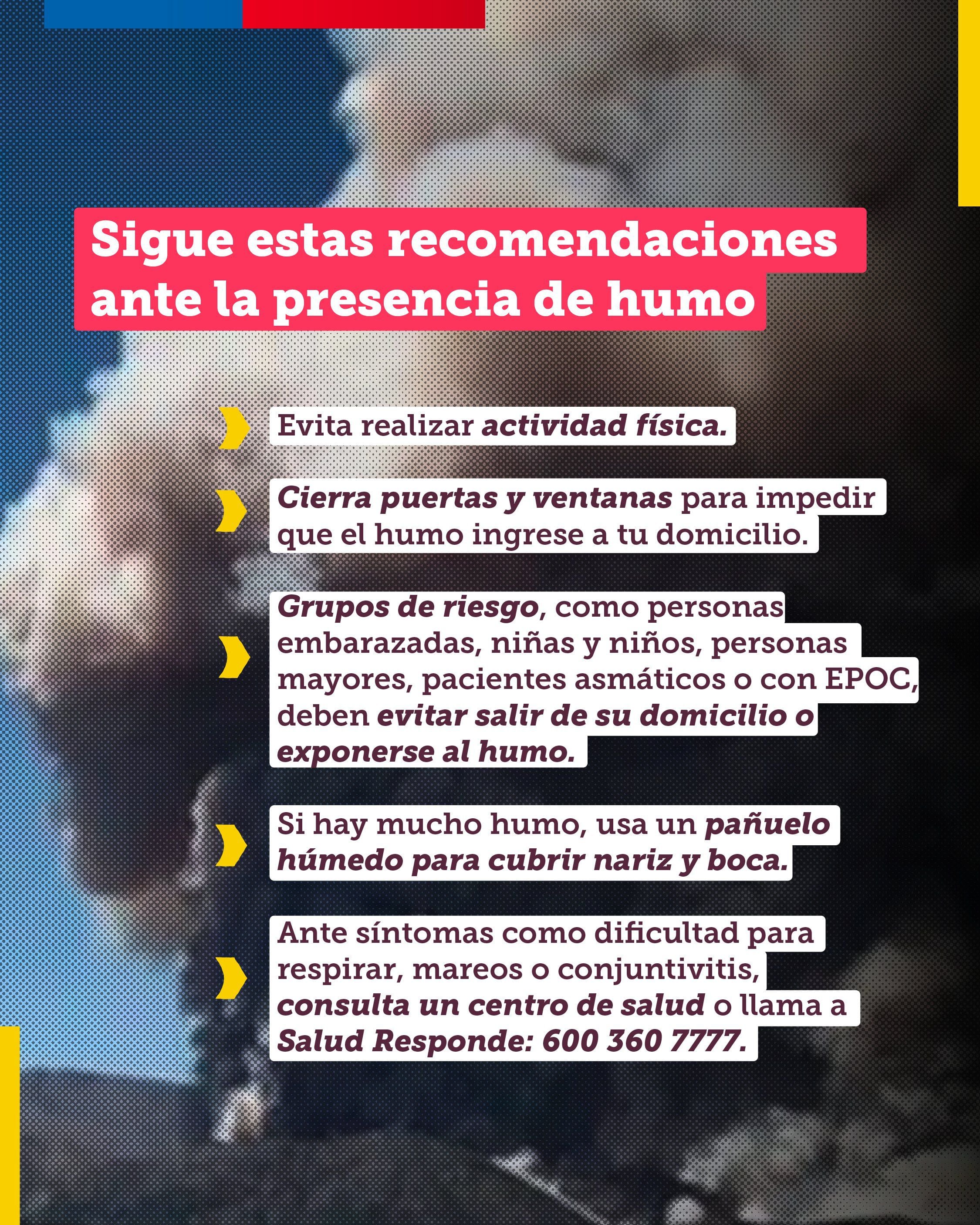 Recomendaciones por el humo