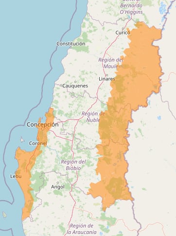 Lluvias moderadas a fuertes