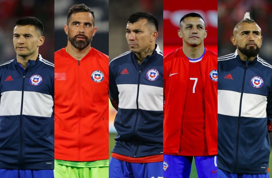 Generación Dorada: Aránguiz, Bravo, Medel, Sánchez y Vidal