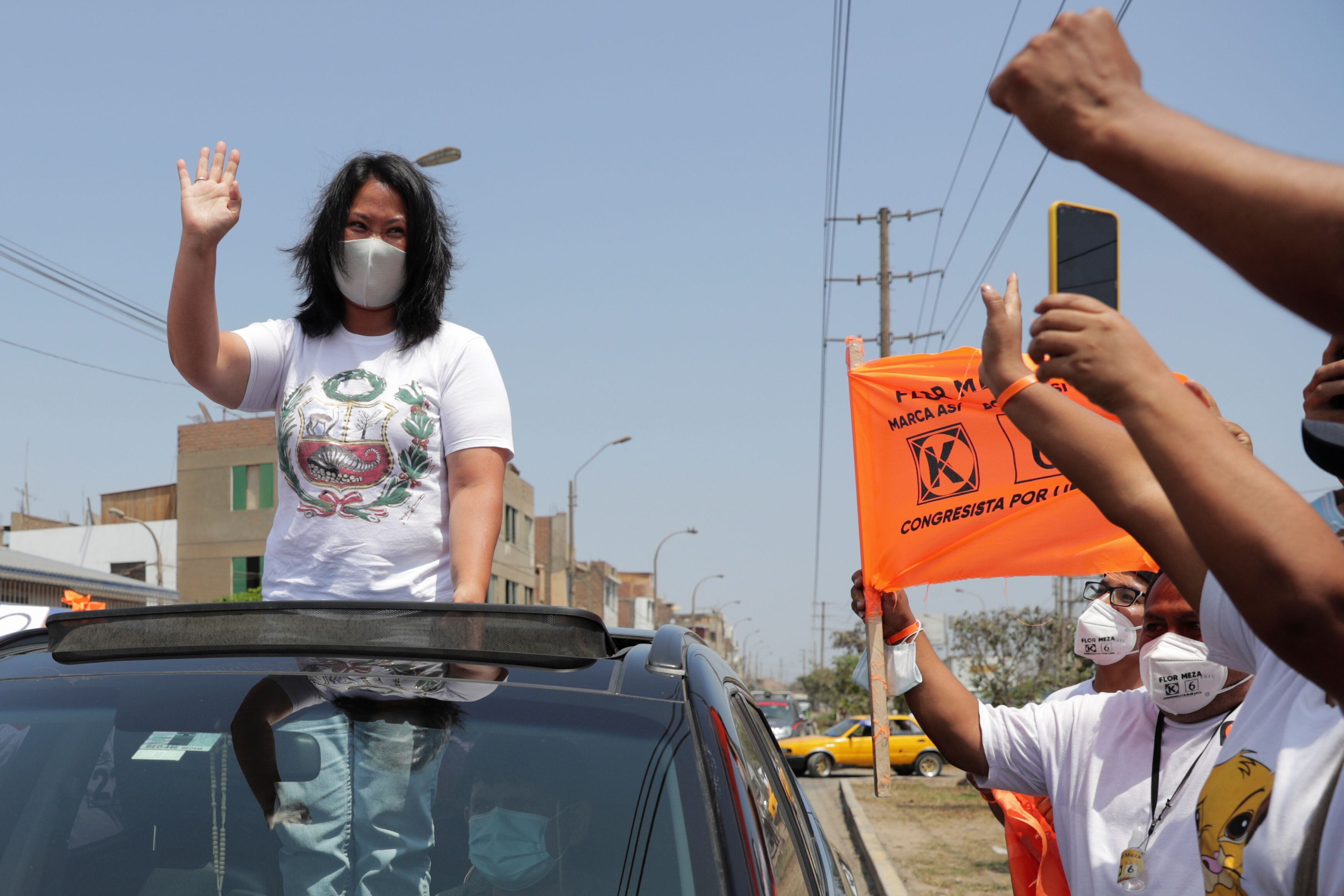 Keiko Fujimori cierra campa a en Lima en su tercer intento por ser