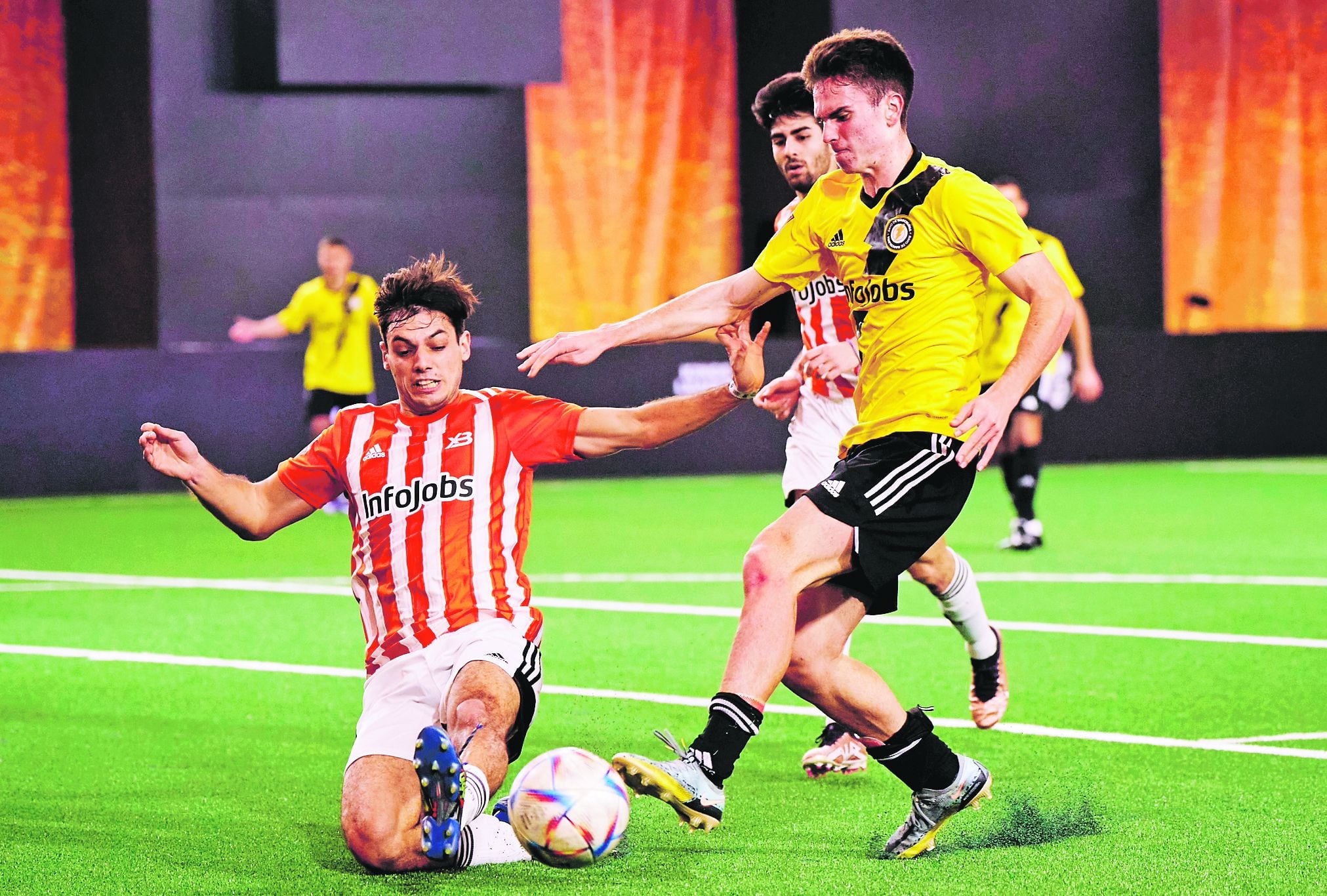 Benjamín Sierra jugando en la Kings League, el torneo de Gerard Piqué.