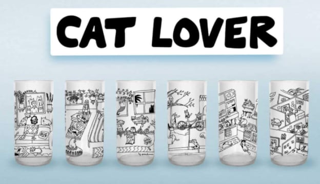 catlover vasos