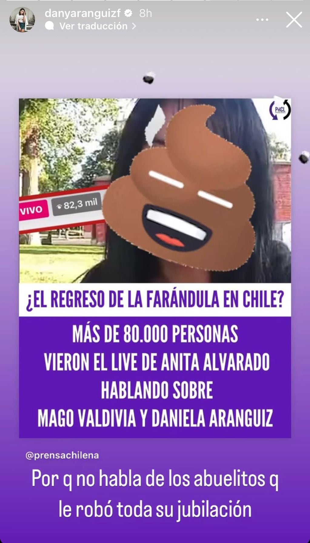 ZXPFQUP6NJGNZDI6UTXY5DIQIQ Un nuevo round se suma a la polémica discusión entre Anita Alvarado y Daniela Aránguiz