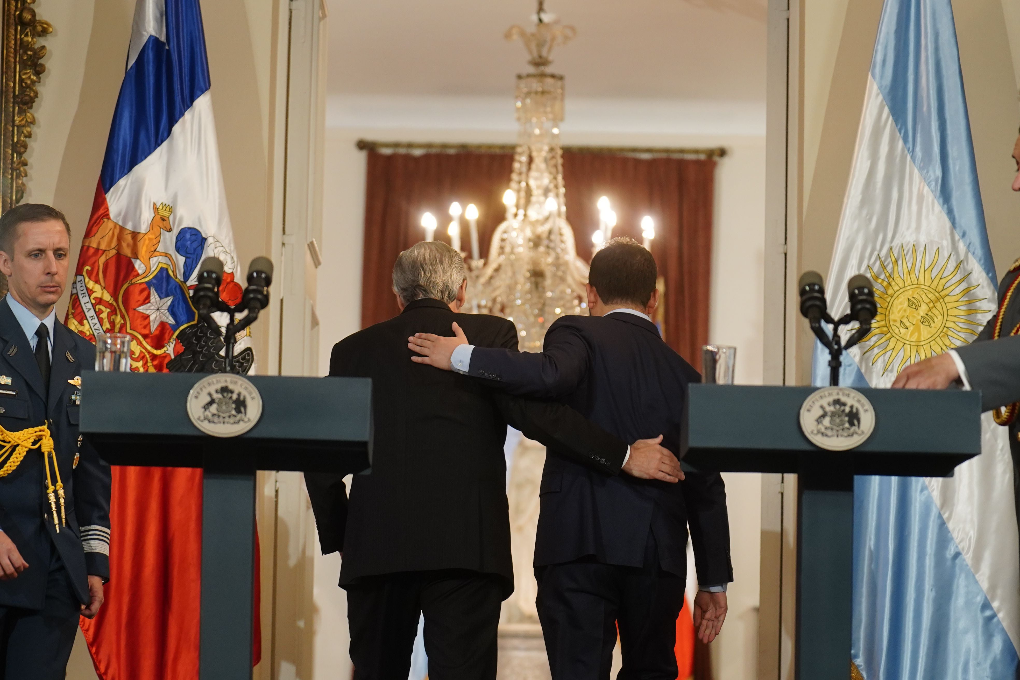 PRESIDENTE GABRIEL BORIC RECIBE EN VISITA OFICIAL AL PRESIDENTE DE ARGENTINA ALBERTO FERNANDEZ