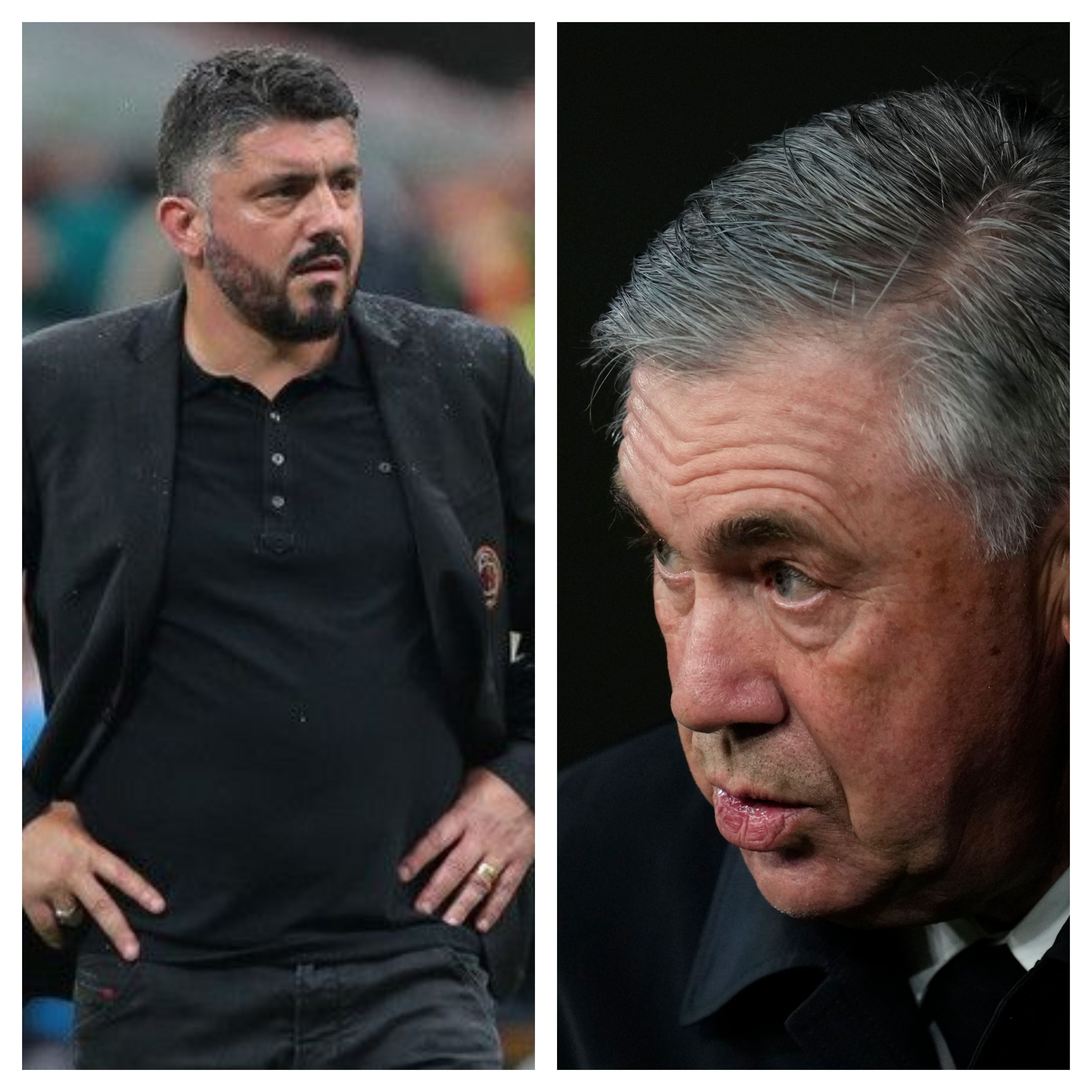 Gennaro Gattuso y Carlo Ancelotti fueron amigos y hoy se enfrentan a muerte por la Copa del Rey.