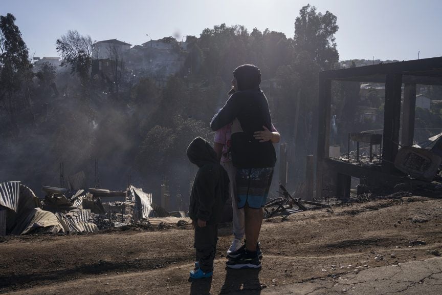 Familia incendio Viña del Mar