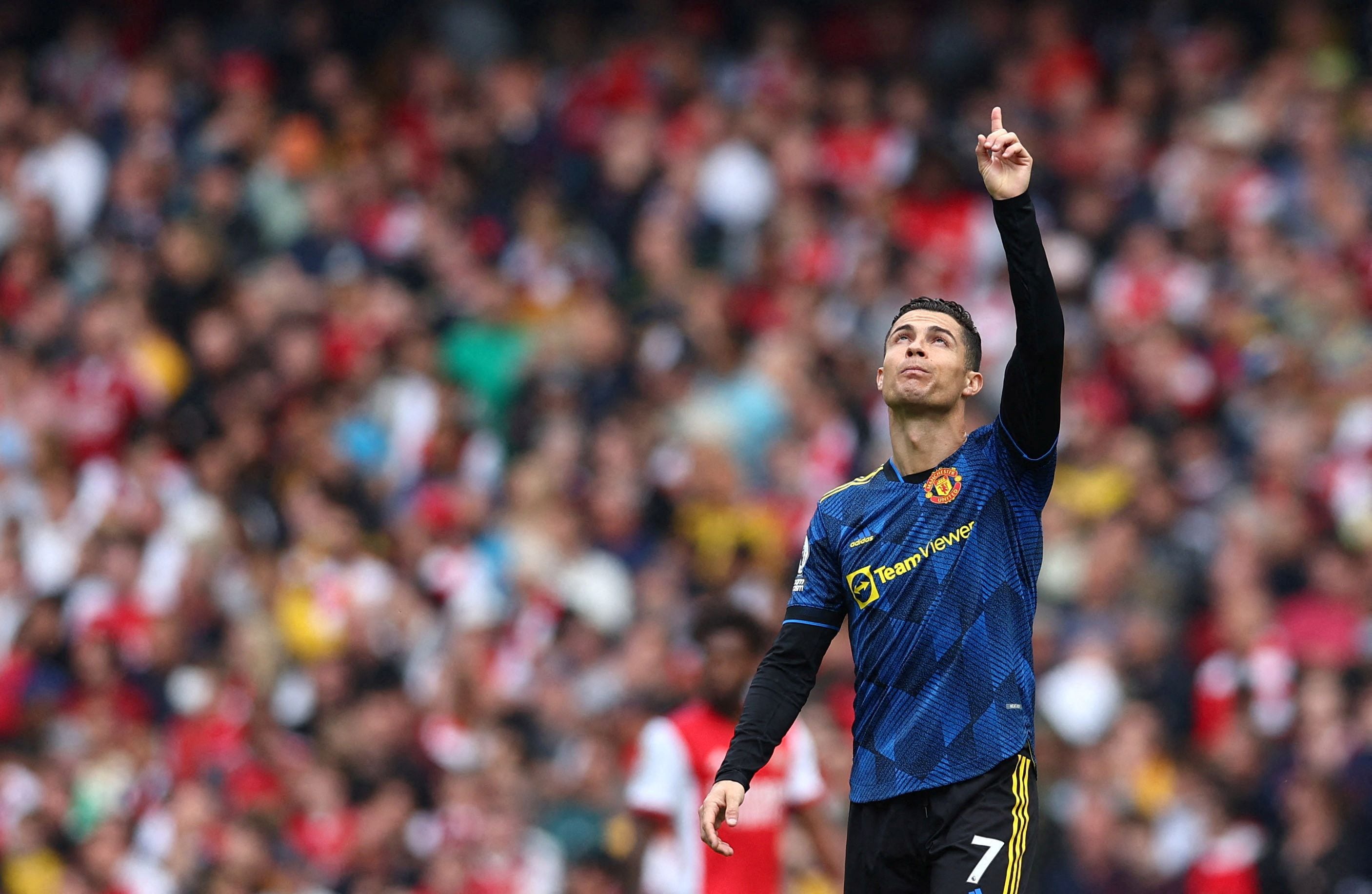 Cristiano Ronaldo, en un partido del Manchester United