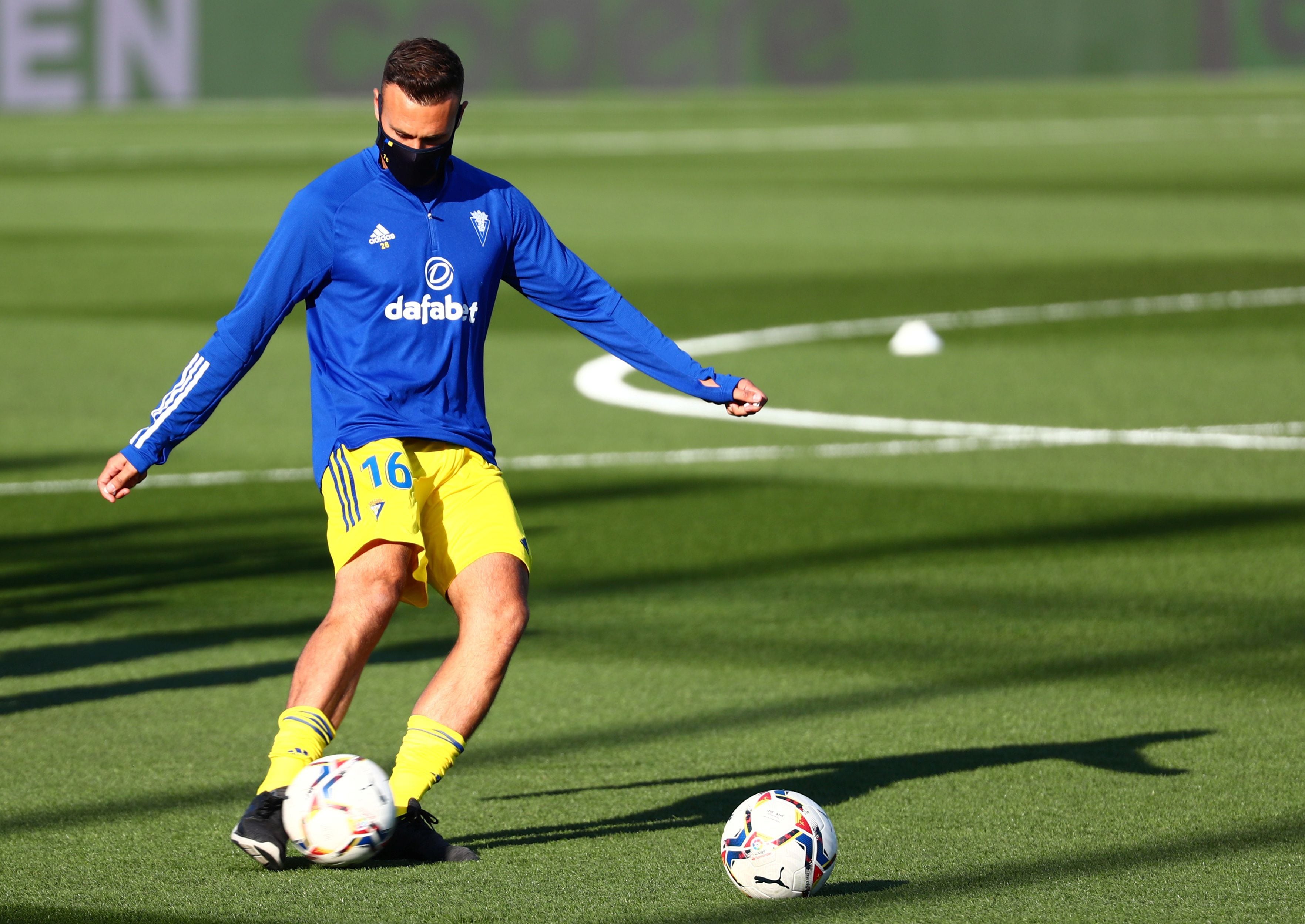 Juan Cala, antes del partido frente al Real Madrid. 